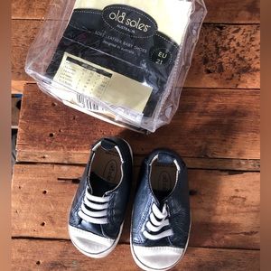 Old Sole Easy Jogger Leather Baby Shoes 5.5 Authentic. Unisex